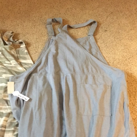 NWT. One blue overall bibs and one is camouflage. Bundle of 2 - Picture 7 of 15